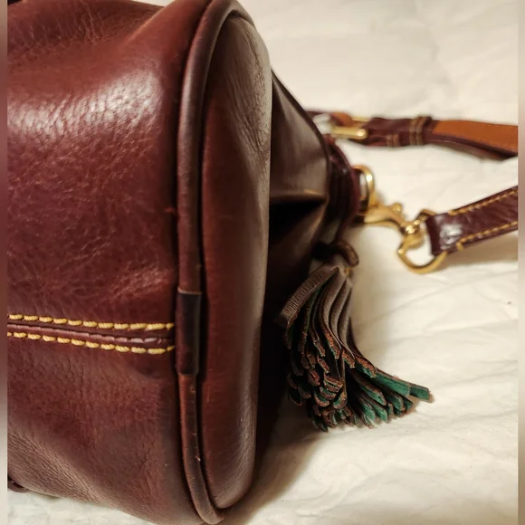 Dooney & Bourke Florentine Satchel - Chestnut - Picture 4 of 14